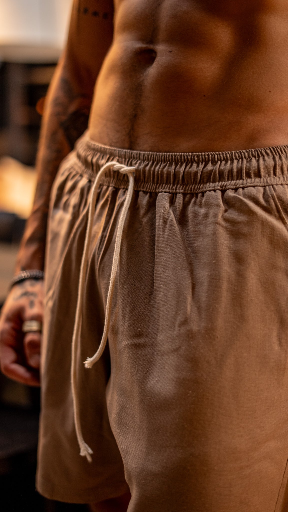 Short de lino Tierra