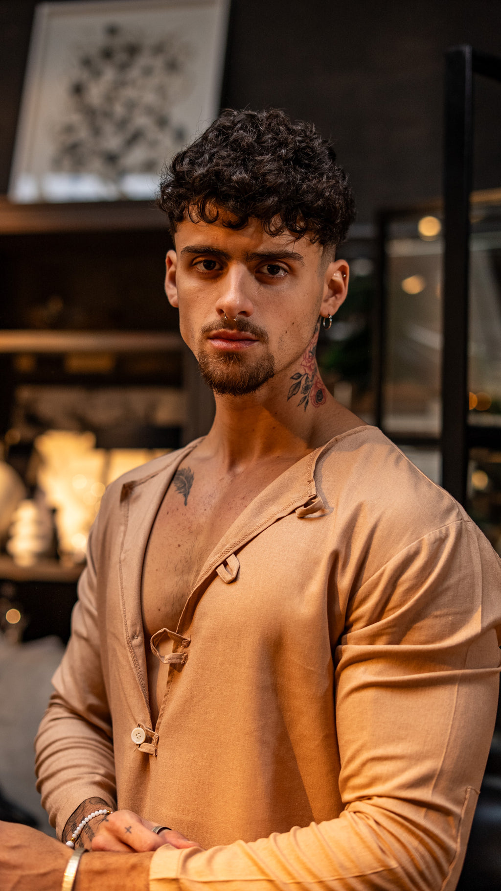 Tunica de lino Sahara