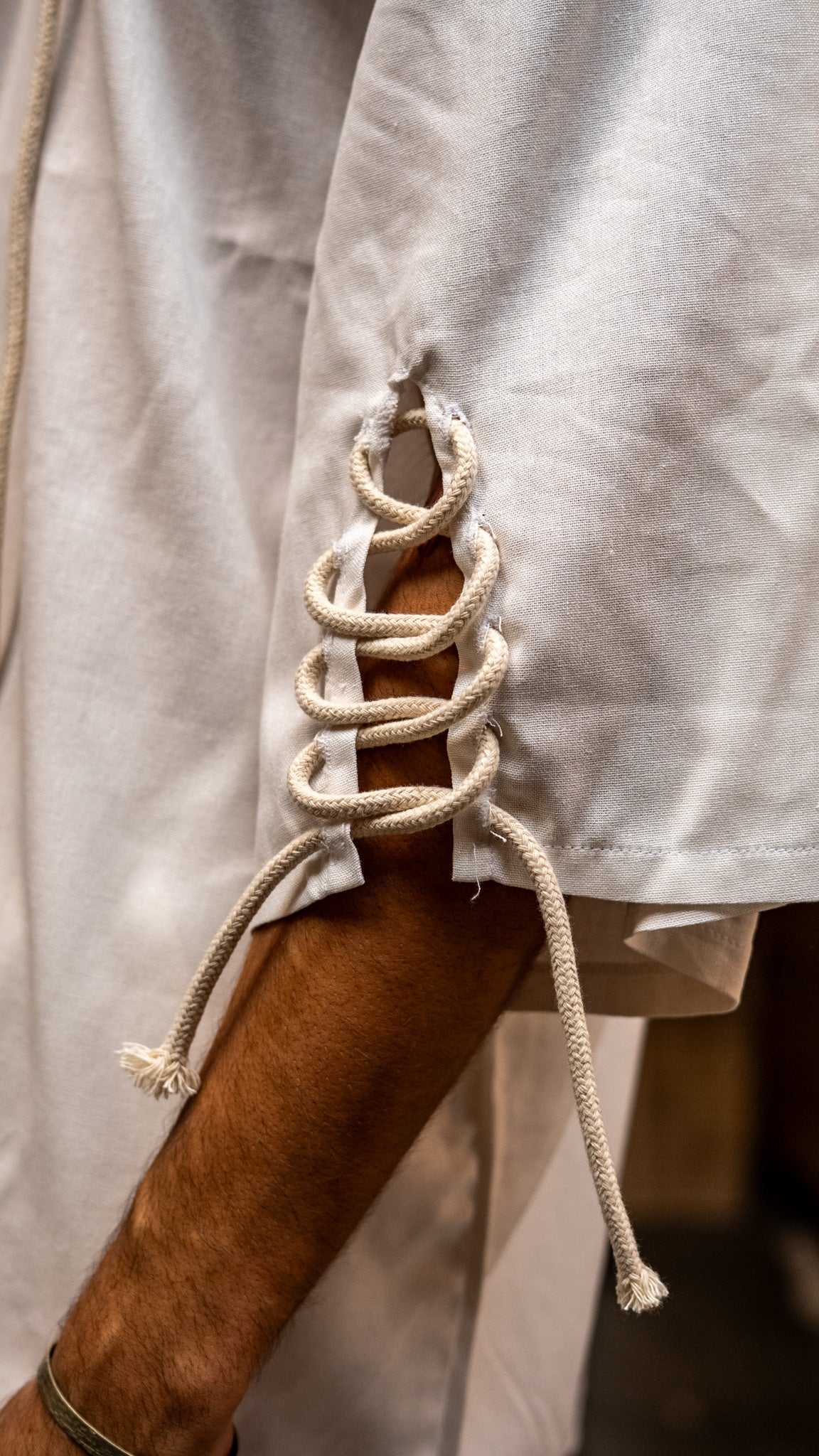 Camiseta de lino con soga White Eagle