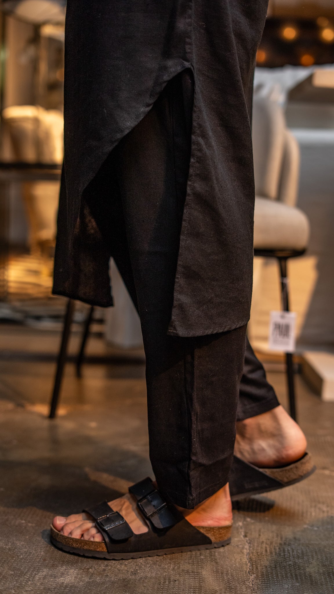 Tunica de lino Black Snake