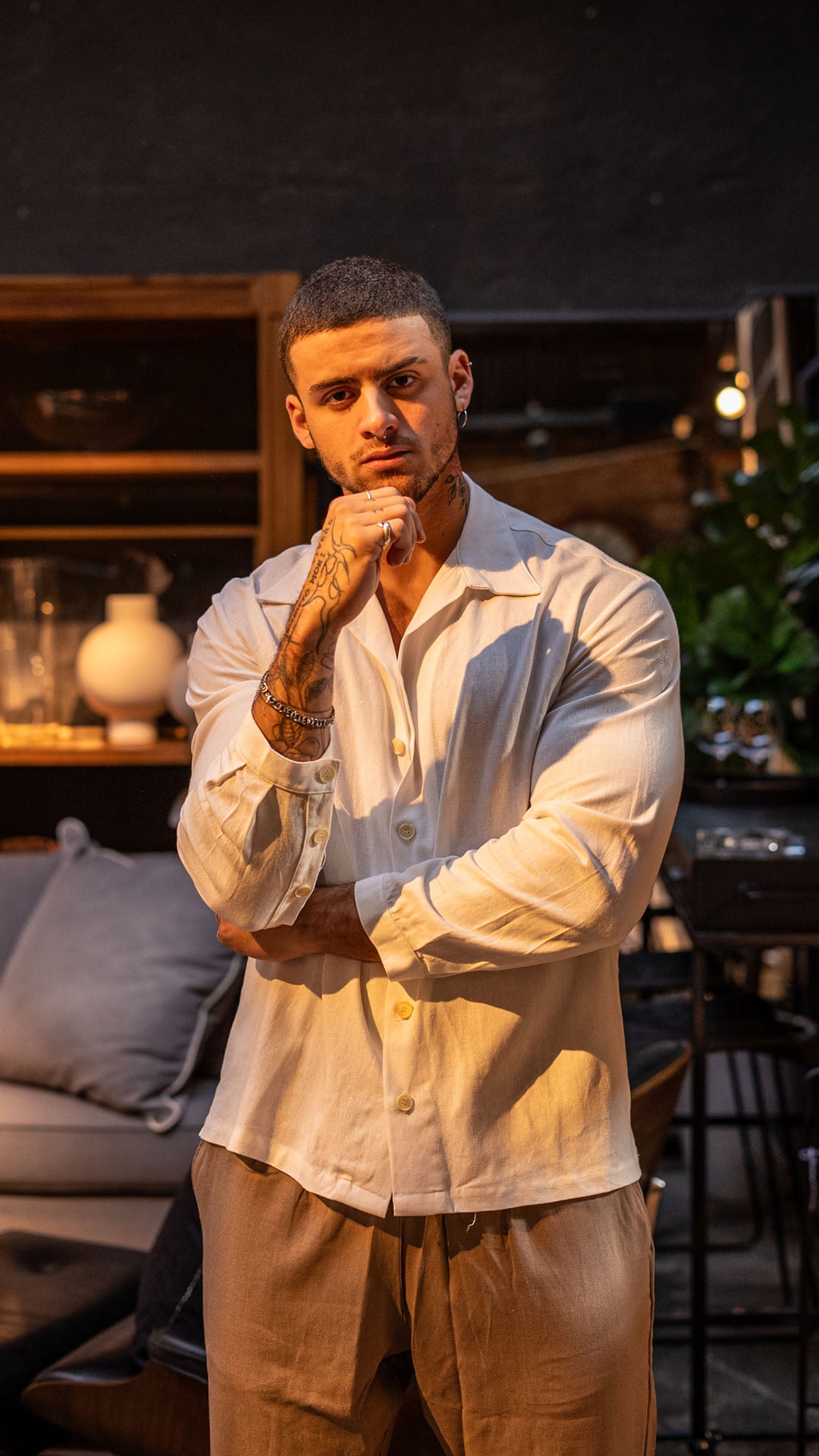 Camisa de lino Ibiza Jazmin