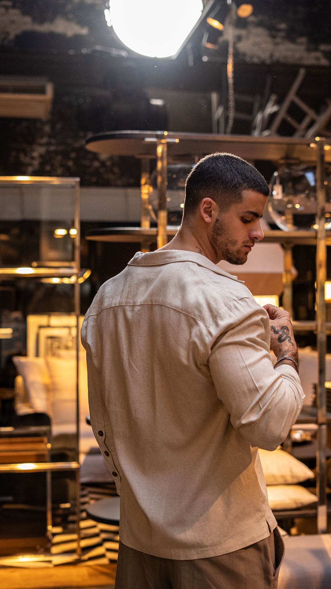 Camisa de lino Ibiza Cream