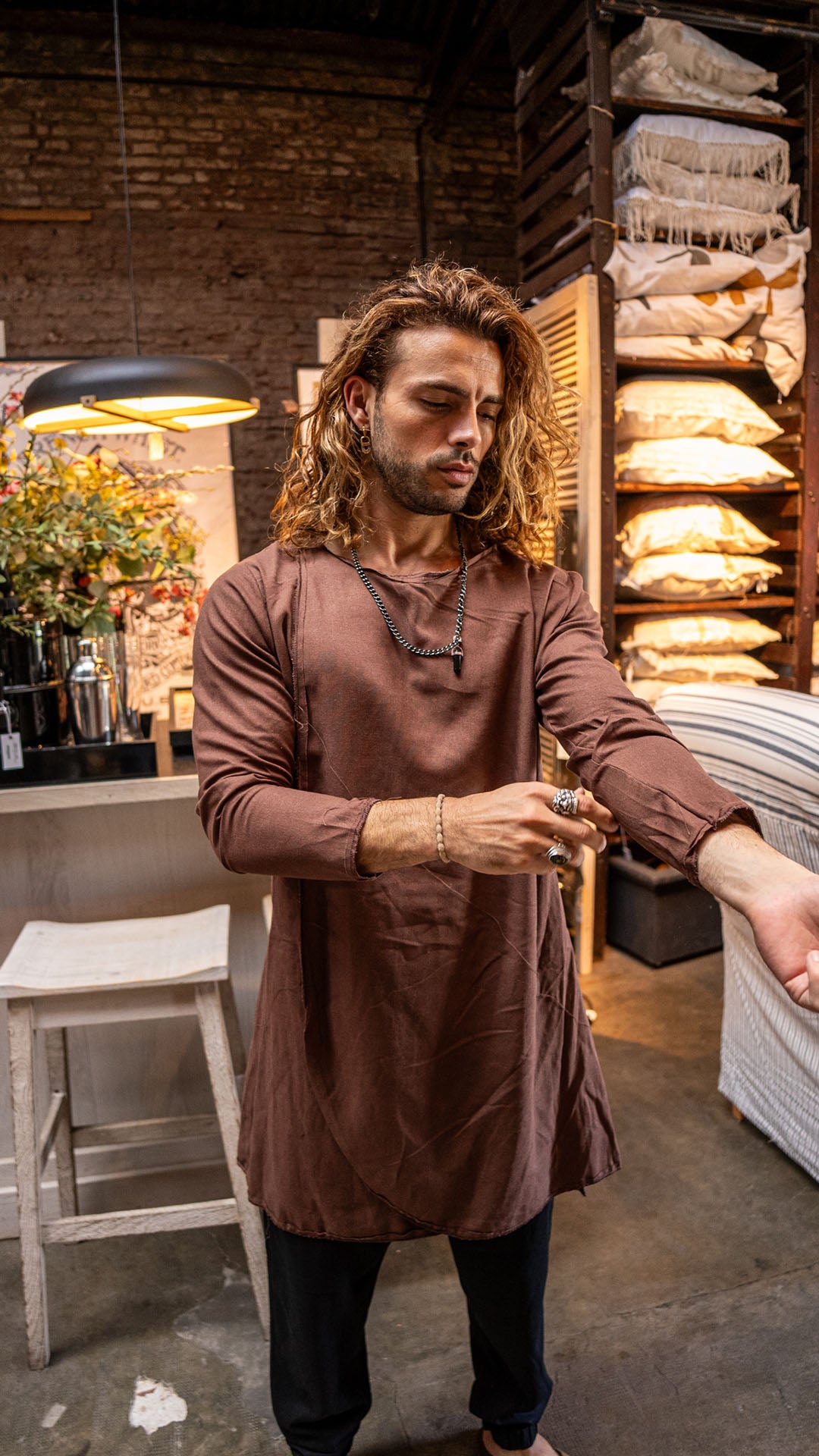 Camisola de lino Chocolate