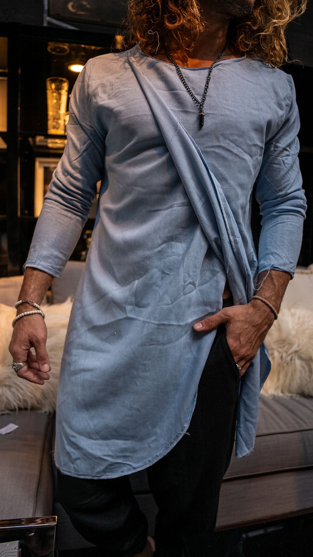 Camisola de lino Sky