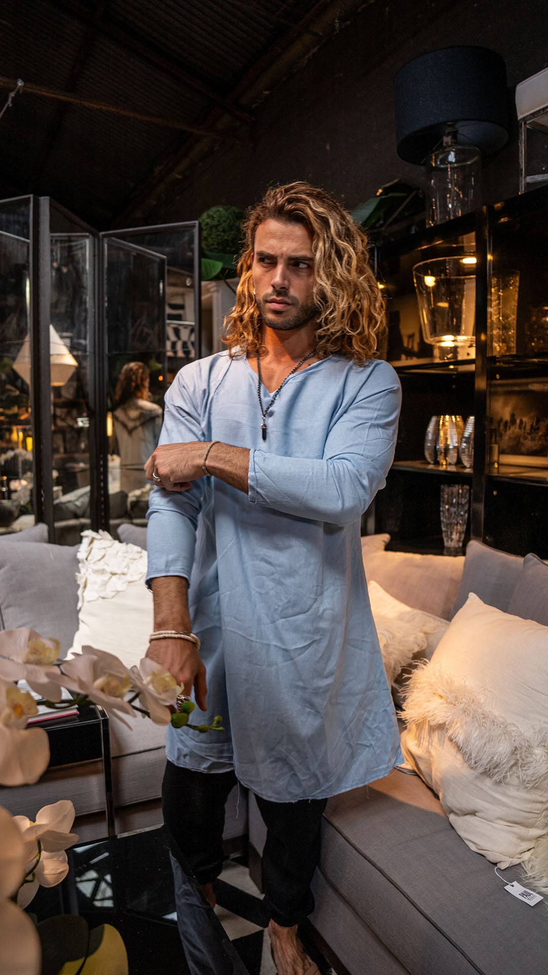 Camisola de lino Sky