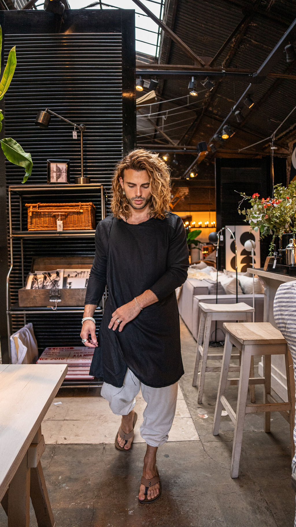 Camisola de lino Black Snake