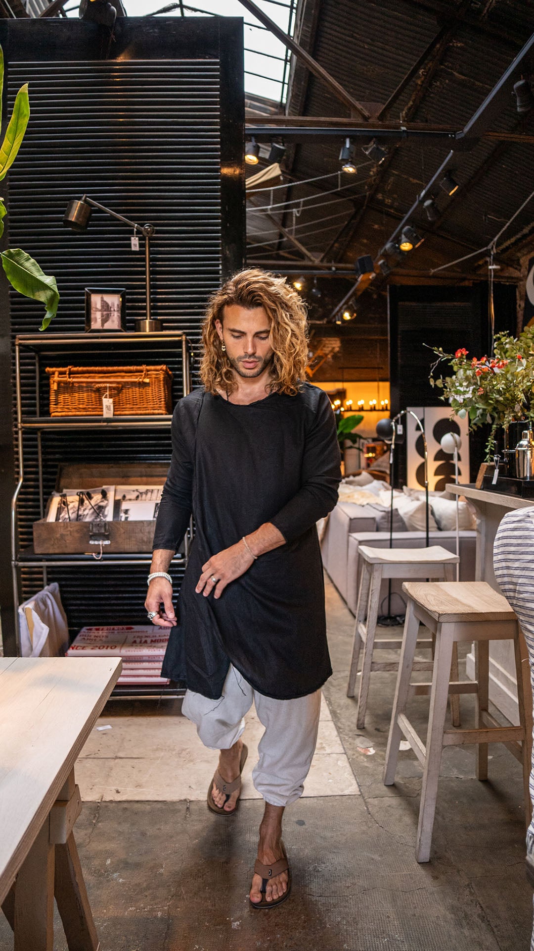 Camisola de lino Black Snake